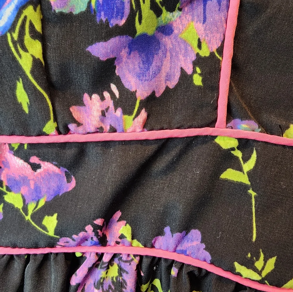 One Clothing Black Floral Sun Dress‎ Size XL